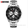 CURREN 8077 Men's Stainless Steel Wristwatches Fashion Military Sports Quartz Wristwatch